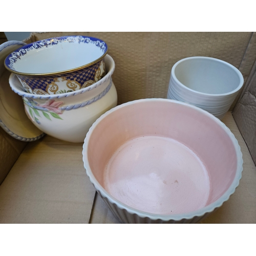 172 - Box Of Assorted Plant Bowls