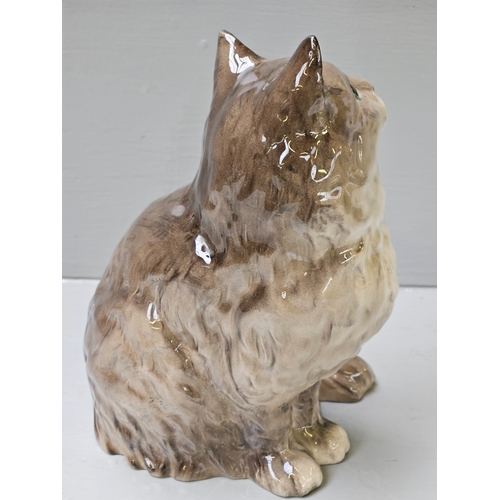 232 - Beswick Grey Stripe Pattern Persian Cat No 1867 H21cm