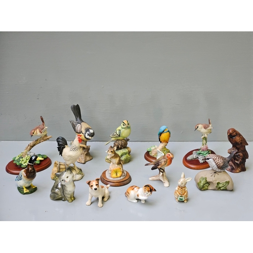 233 - Box Including Assorted Border Fine Arts, Beswick, Woodlands Collection & Other Bird & Animal Figures... 