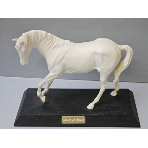 239 - Beswick Black Beauty & Foal (Connoisseur Model) On Wood Base & Beswick Spirit Of Youth On Wood Base ... 