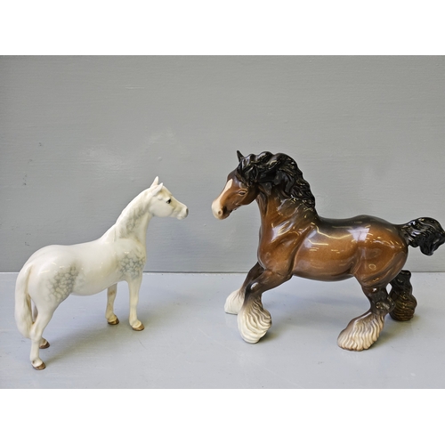 240 - 2 Beswick Horses