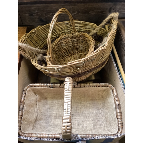 305 - 3 Small Wicker Baskets