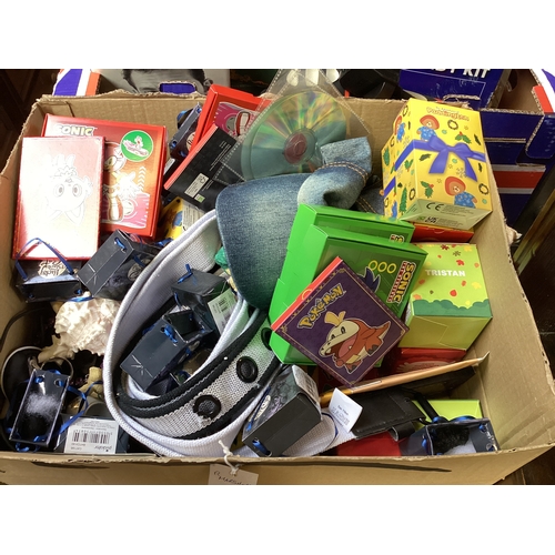 307 - 2 Boxes Of Children’s Games, Black & Decker Sandstorm, Garden Hand Tools Etc