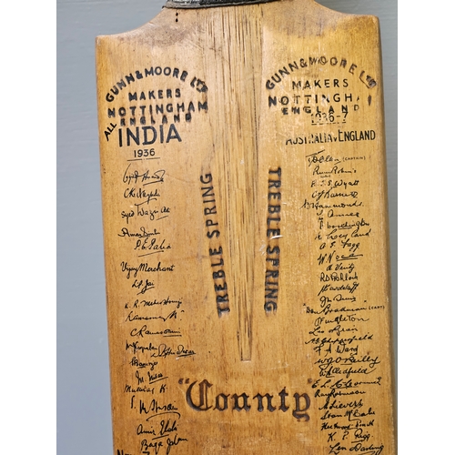 575 - Signed Cricket Bat By Various National Teams