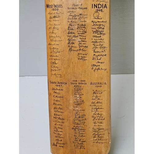 575 - Signed Cricket Bat By Various National Teams