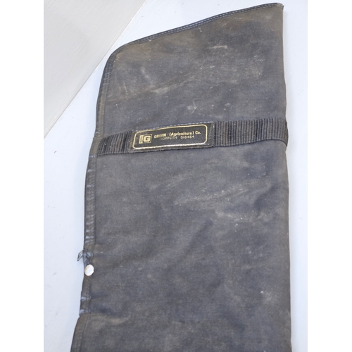 582 - Green (Agriculture) Co, Morpeth Black Canvas Gun Sleeve