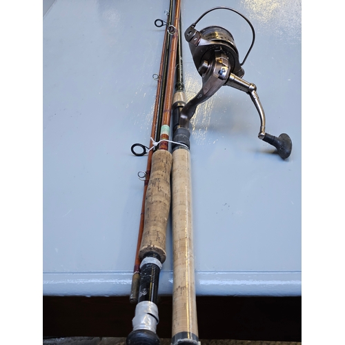 589 - 2 Part Fishing Rods & Fly Reel