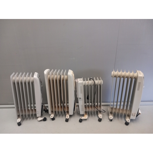 1121 - 4 Oil Filled Electric Radiators