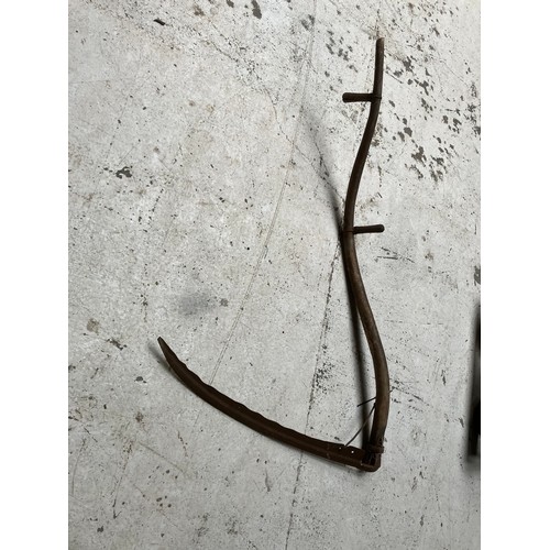 814 - Large Wooden Scythe