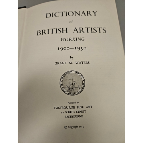 1 - 4 Volumes - Art Reference Books Including Dictionary Of British Artists By Grant M Waters Etc