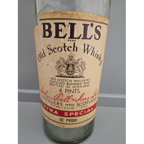 63 - Large Bell's Old Scotch Whisky Bottle 8 Pints (No Contents) H52cm