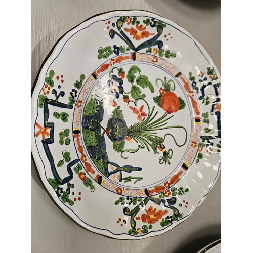 211 - A Collection Of Positano, Italy Dinnerware - Serving Dish, Hors D'oeuvres Dish, Plates, Jugs