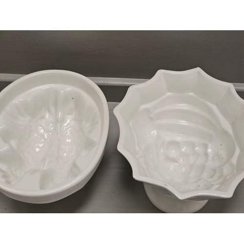 269 - 2 Ceramic Jelly Moulds