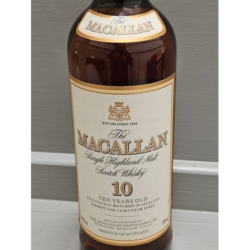 289 - 700 Ml Bottle Of The Macallan Single Highland Malt Scotch Whisky 10 Years Old Matured In Selected Sh... 