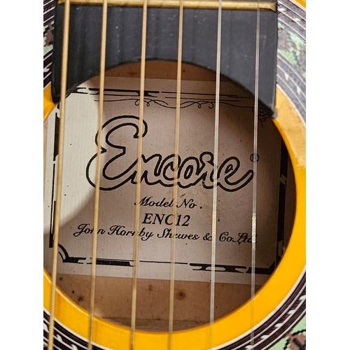 302 - John Hornby Shewes & Co Limited Encore Child's Guitar Model No ENC 12 In Canvas Case