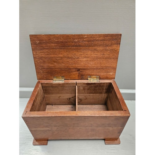 339 - 2 Oak Tea Caddies