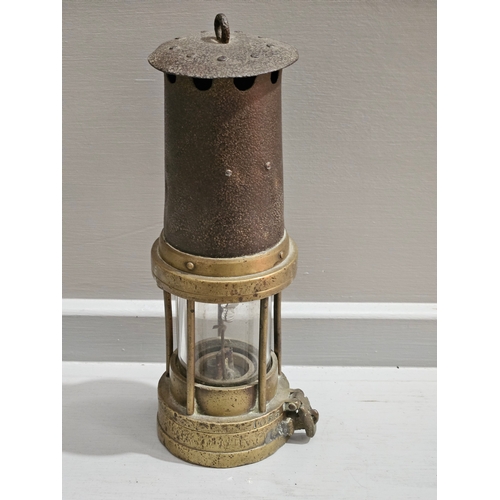 394 - Brass Miner's Lamp No 1055