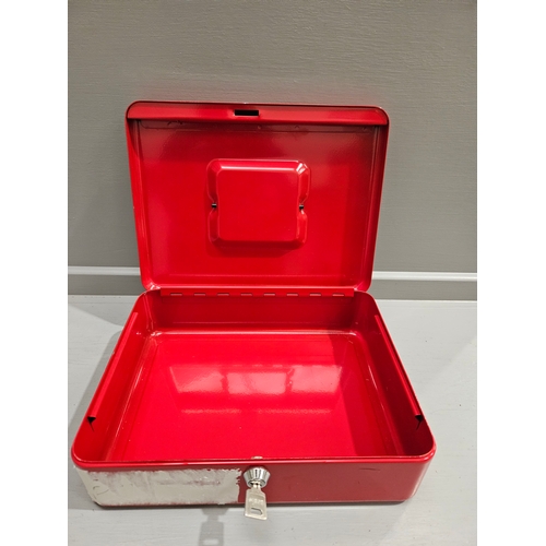 451 - Red Cash Box With Key