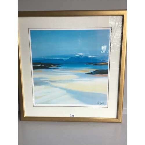 572 - 2 Limited Edition Prints Of Costal Scenes By Pam Carter W72cm x H74cm