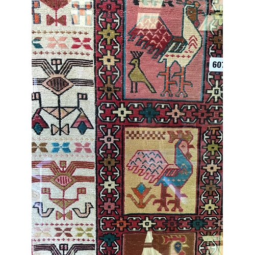 Framed Turkish Rug (Rug W74cm x D97cm, Frame W96cm x D119cm)