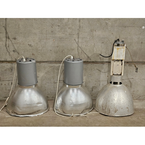 944 - 3 Large Assorted Industrial/Poultry Lights