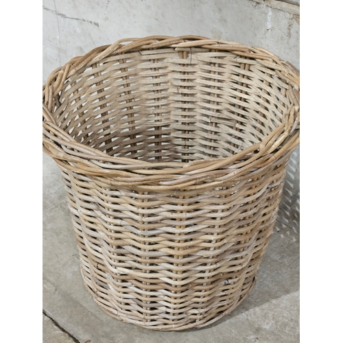 946 - Small Wicker Log Basket H39cm