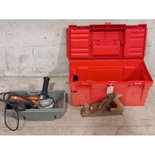 958 - Toolbox, Tools, Angle Grinder Etc