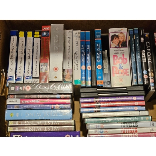 447 - Box Including Videos & DVD's