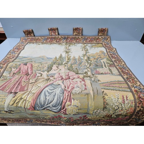 21 - 2 Tapestry Wall Hangings H82cm W70cm & H90cm W77cm