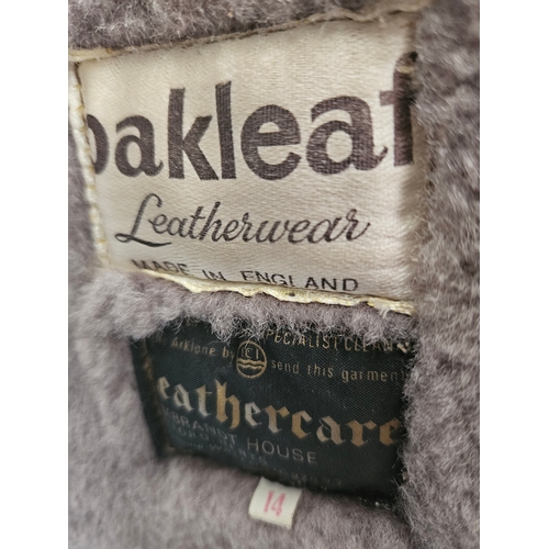 28 - Ladies 'Oakleaf' Sheepskin Jacket Size 14