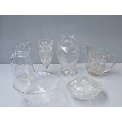 67 - Cut Glass Fruit Bowls, Jugs, Vase Etc