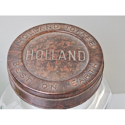 95 - 'Holland Toffee' Sweet Jar  & Old Glenfiddich Scotch Whisky Bottle