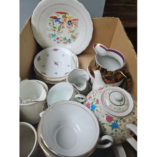 139 - Box Including Assorted Teaware Etc