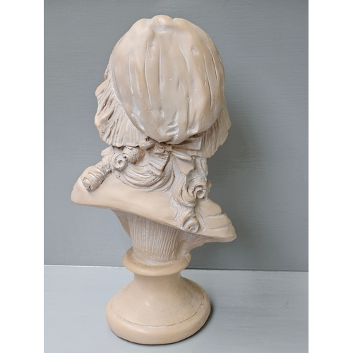 203 - Ware Bust Of A Peasant Girl H43cm