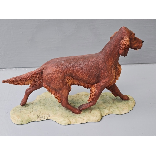 276 - Border Fine Arts 'Weimaraner' B0732 By M Turner, Border Fine Arts Irish Setter By R Ayres