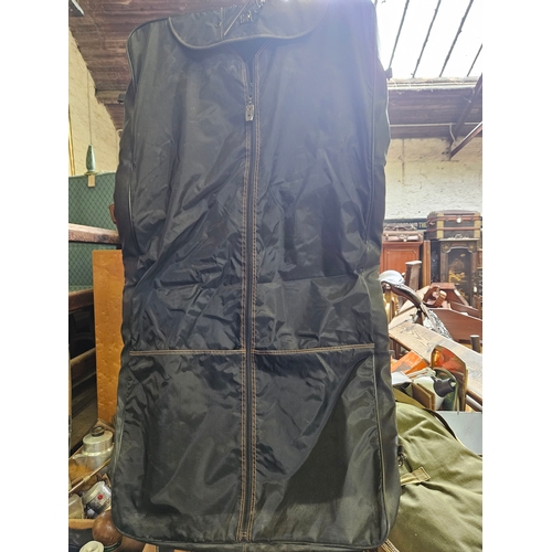 345 - Sleeping Bag In Canvas Bag, Leather Suit Carrier