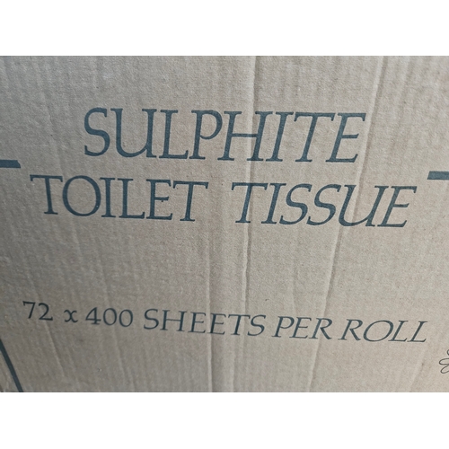 349 - Box Including 72 Rolls Sulphite Toilet Tissue