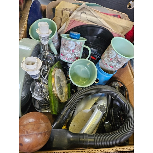 360 - Box Of Assorted Kitchenalia, Records Etc