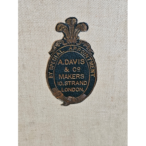 362 - 'A Davis & Co, London' Leather Suitcase