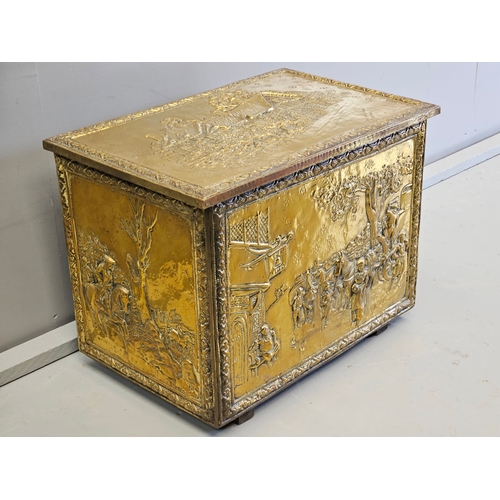 383 - Brass Log Box