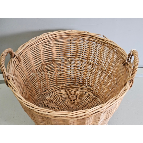 397 - Wicker Log Basket H34 W54cm