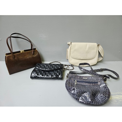 354 - 11 Assorted Handbags, Purses Etc