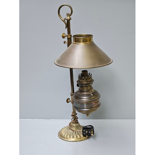 458 - Victorian Paraffin Lamp H57cm