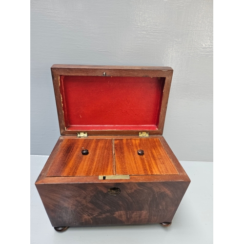 463 - Mahogany Tea Caddy A/F