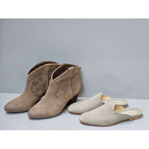 561 - A Pair Of Giorgio Armani Ladies Shoes Size 39, A Pair Of ASH Ladies Boots Size 39