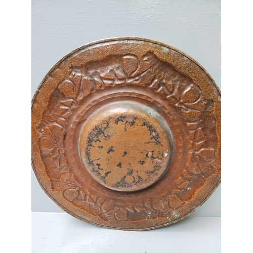 568 - Large Copper Plaque W44cm