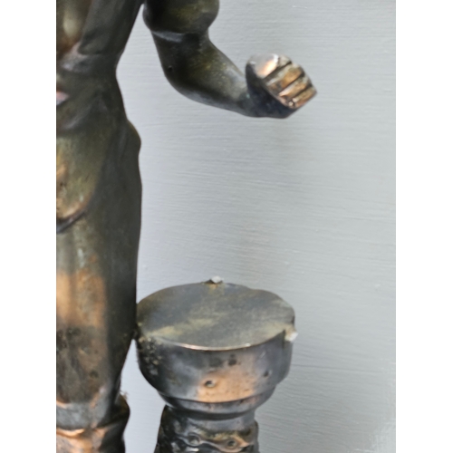 586 - Large Spelter Figurine H70cm (A/F)