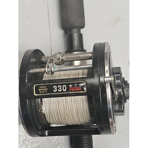 662 - Daiwa Super Sensor Sea Fishing Rod With Penn 330 GTI Reel