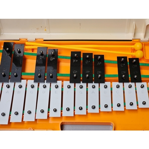 633 - Glockenspiel In Case & African Thumb Piano