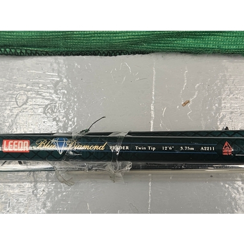 650 - 3 Pc Blue Diamond Fibreglass Fishing Rod & 3 Pc Diawa Fibreglass Fishing Rod (In Sleeve)